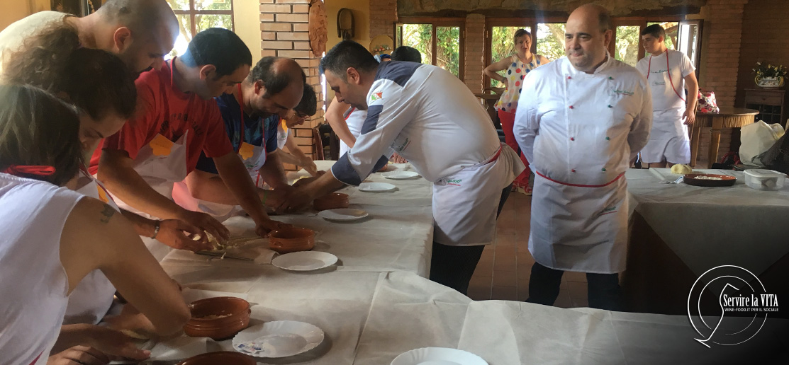 Servire la vita: Wine-food.it e un meraviglioso laboratorio con i ragazzi dell’Oasi di Federico!